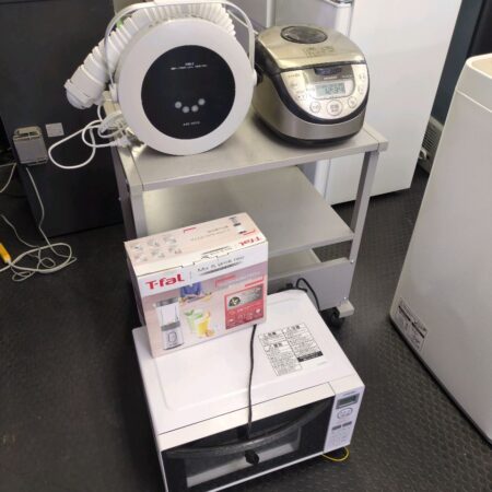 電子レンジ、炊飯器、ブレンダー、ふとん乾燥機