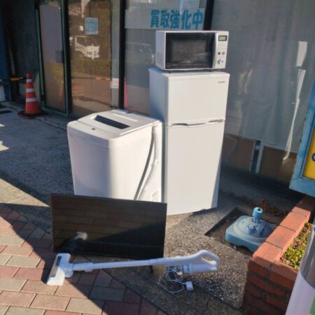洗濯機、冷蔵庫、TV、掃除機、オーブンレンジ 