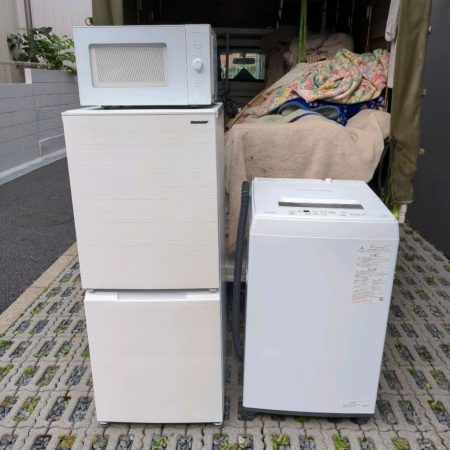 冷蔵庫　シャープ　洗濯機　東芝　電子レンジ　ヤマゼン