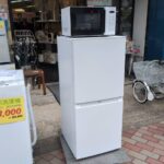 ハイアール　121L冷蔵庫　ユアサプライムス　電子レンジ