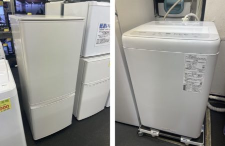 三菱　冷蔵庫　Panasonic　洗濯機