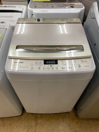 ハイセンス7.5K洗濯機「HW-DG75A」2022年製