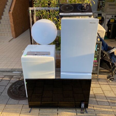冷蔵庫・洗濯機・TV・天井照明・IH調理器