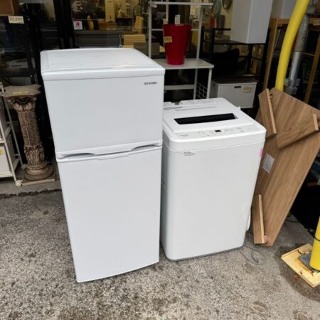 アイリス　118L冷蔵庫　マクスゼン　5.0㎏洗濯機を