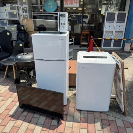 単身用冷蔵庫・洗濯機・TV・オーブンレンジ