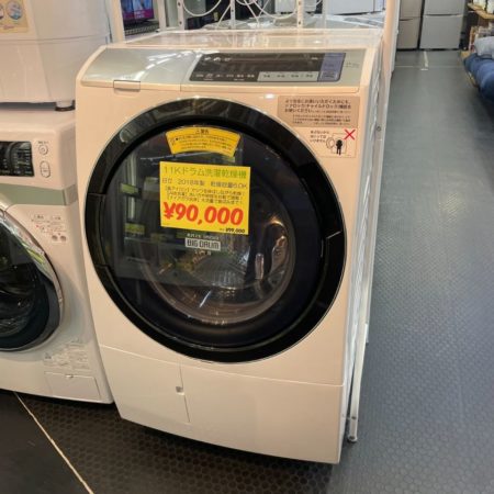 HITACHI ドラム式洗濯機 BD-SV110BL 2018年製 - 洗濯機