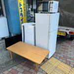 冷蔵庫・洗濯機・電子レンジ・ローテーブル