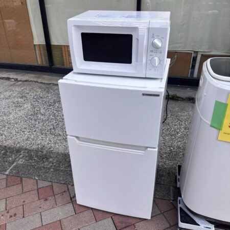 冷蔵庫　ヤマダ電機　YRZ-C09H1　子レンジ　ヤマゼン　BCR-170