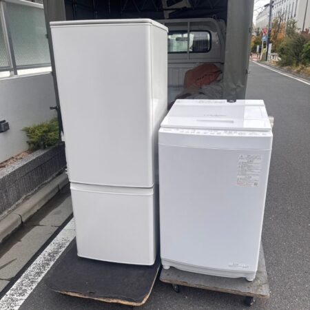 三菱　冷蔵庫　MR-P17K　東芝　洗濯機　AW-8DH4